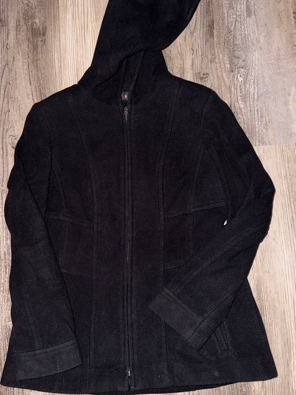 Jason Kole Women’s Black Zipup Pea Coat-S